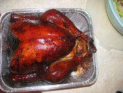 BBQ Turkey on a Lang BBQ Smoker