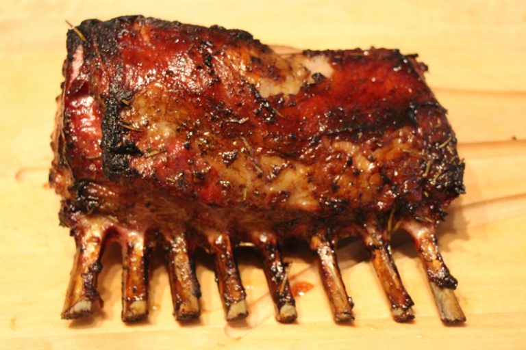 Smoked Garlic Rack of Lamb Lang BBQ Smokers Recipe Blog