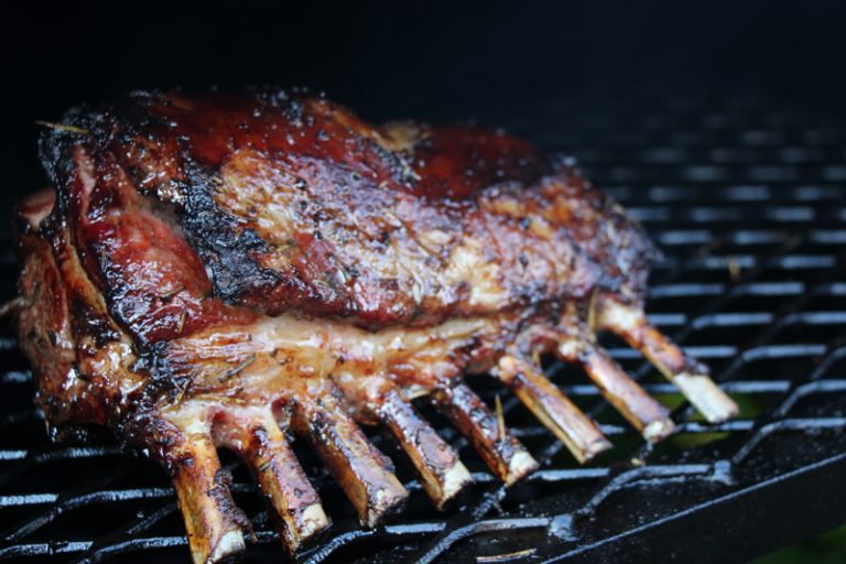 Smoked Garlic Rack of Lamb Lang BBQ Smokers Recipe Blog